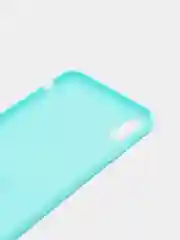 Бирюзовый силиконовый матовый чехол для iPhone XS Max