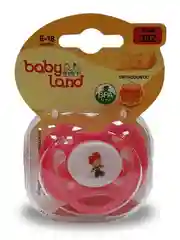 Соска-пустышка Baby Land с рисунком силиконовая ортодонтическая, 6 мес+