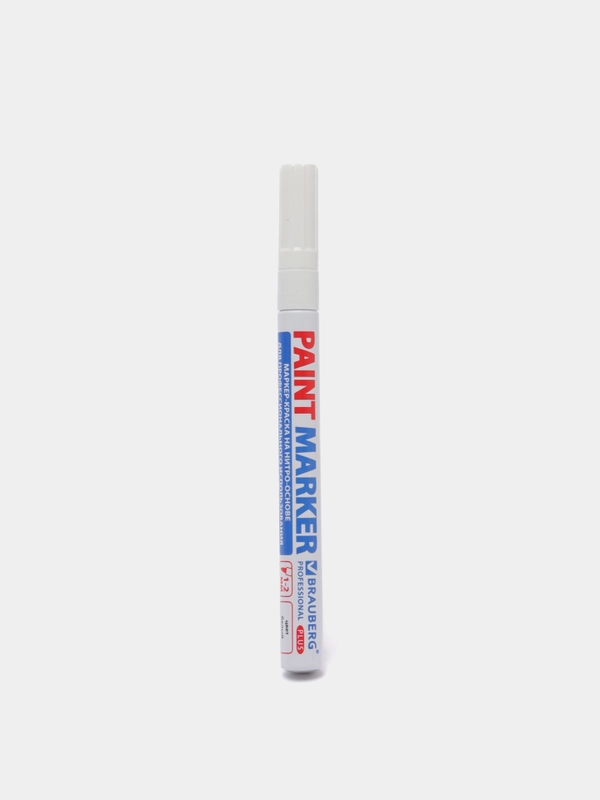 Маркер-краска лаковый (paint marker) 2 мм, БЕЛЫЙ, BRAUBERG PROFESSIONAL PLUS