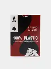 Красный игральные карты ( пластик и полупластик ) Poker Club, 52-54 штуки
