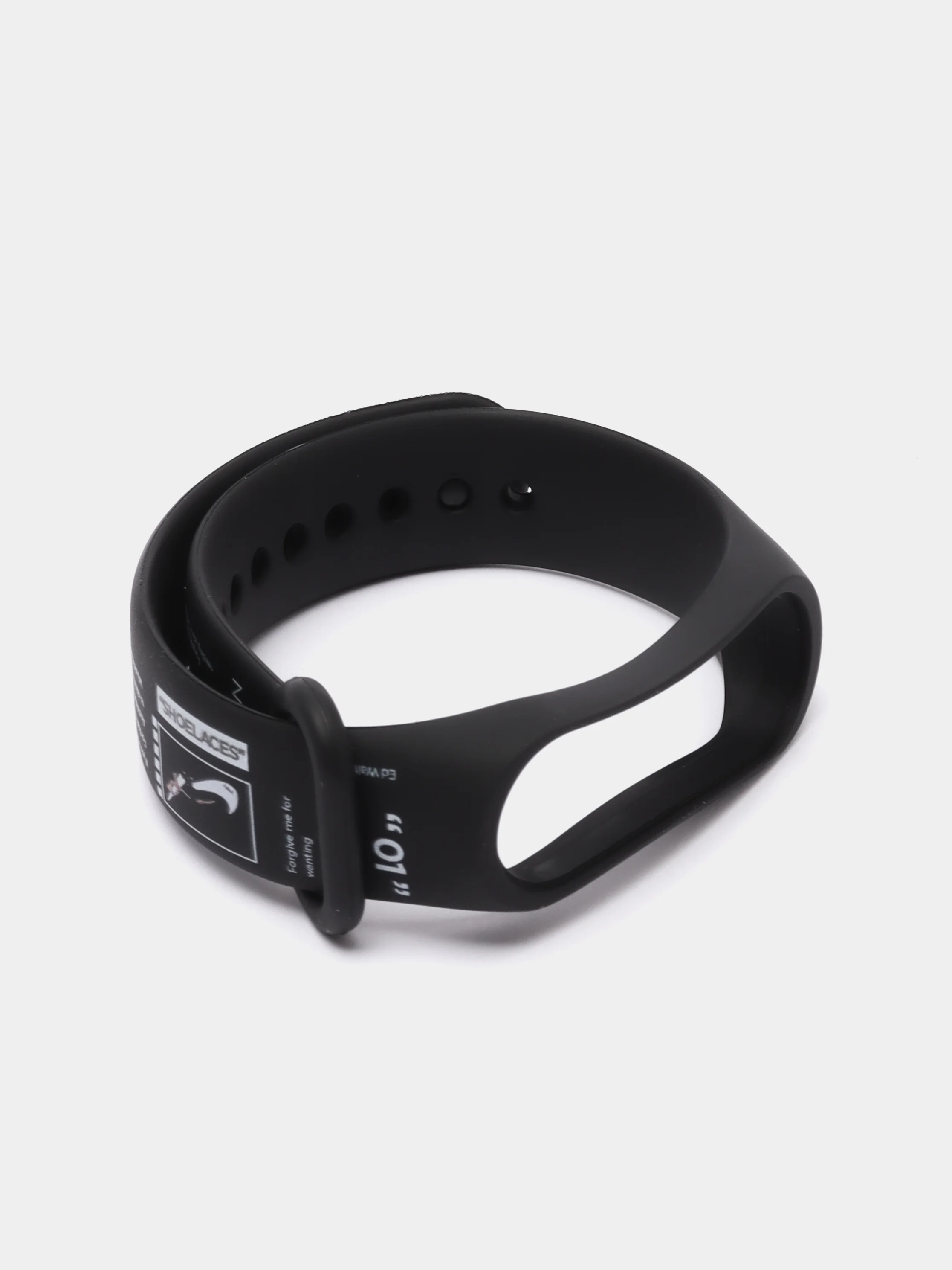Индиго силиконовый ремешок с принтом для Xiaomi Mi Band 7 / 3 / 4 / 5 / 6