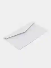 Белый конверт для денег унисекс / конверт из картона / денежный конверт