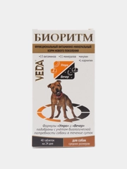 Витаминно-минеральный комплекс для собак средних размеров "Биоритм", 48 таблеток