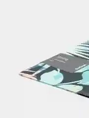 Зеленый папка-уголок для документов / бумаг, А4 с рисунком