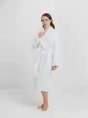 Белый халат женский,  махровый, хлопок