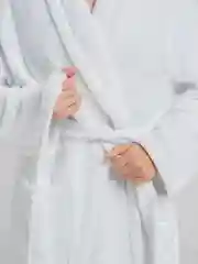Белый халат женский,  махровый, хлопок