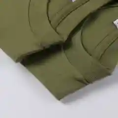 Зеленый футболка однотонная, хлопок