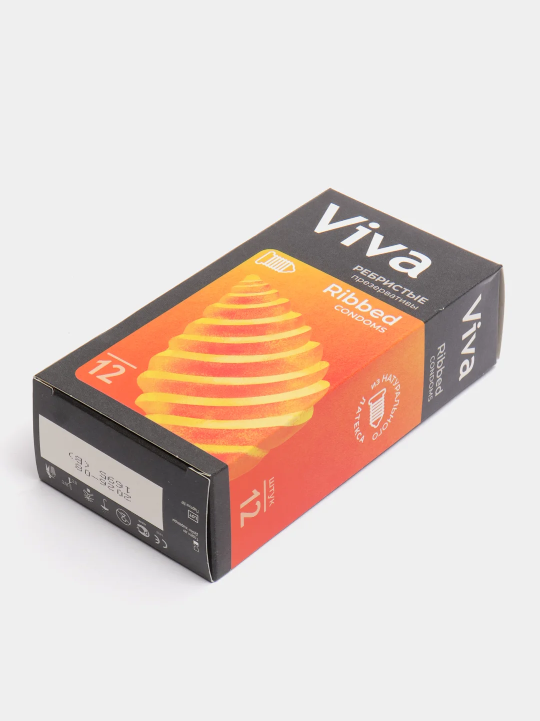 Презервативы Viva ребристые, 12 штук