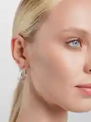 Женские серьги-кольца из бижутерного сплава, круглые сережки