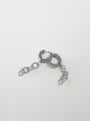 Женские серьги с цепочкой, серебряный цвет