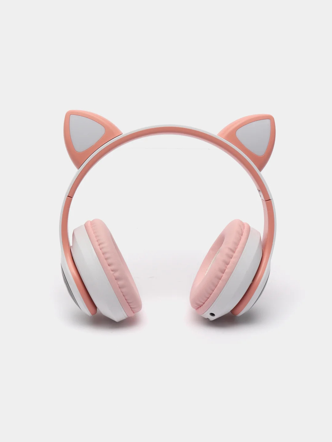 Бежевый меланж беспроводные наушники Bluetooth, со светящимися ушками, детские