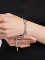 Цепочка на руку с крестами, 17.5+6 см