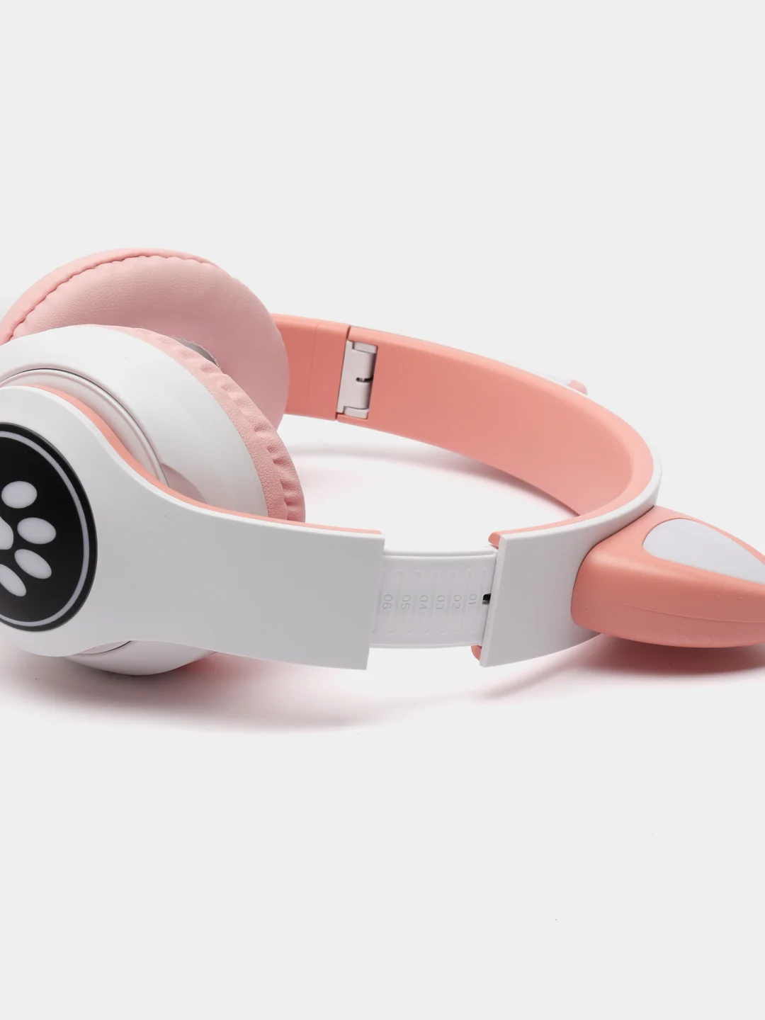 Бежевый меланж беспроводные наушники Bluetooth, со светящимися ушками, детские