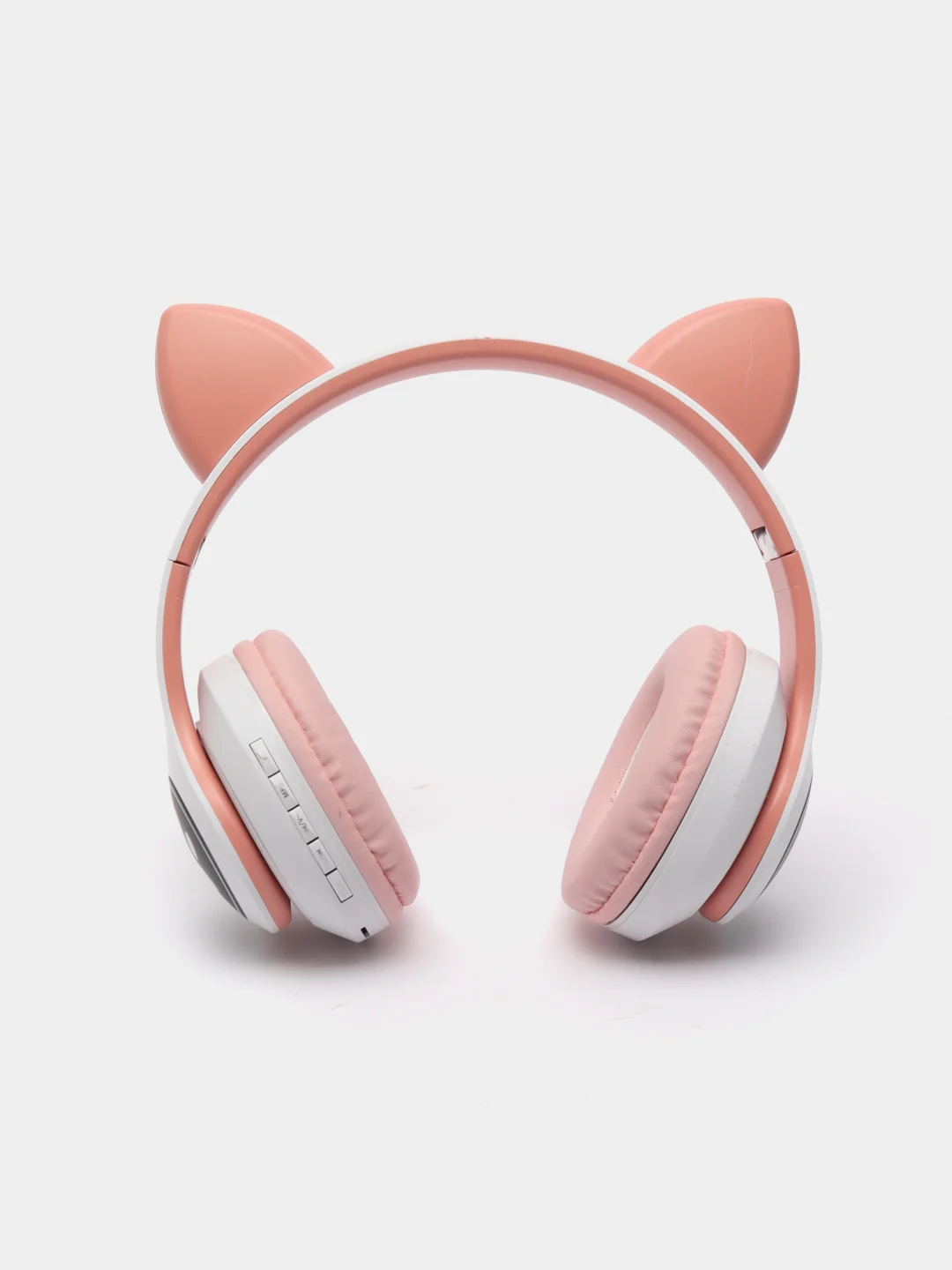 Бежевый меланж беспроводные наушники Bluetooth, со светящимися ушками, детские