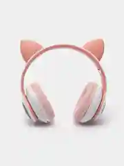 Бежевый меланж беспроводные наушники Bluetooth, со светящимися ушками, детские