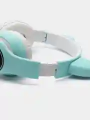 Бирюзовый беспроводные наушники Bluetooth, со светящимися ушками, детские