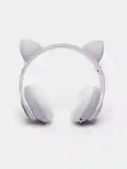 Бежевый меланж беспроводные наушники Bluetooth, со светящимися ушками, детские