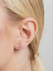 Серьги "Кресты" ассиметричные