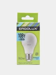 Лампа светодиодная Ergolux Е27, 10 Вт, LED-A60-10W-E27