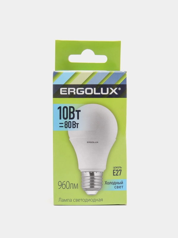 Лампа светодиодная Ergolux Е27, 10 Вт, LED-A60-10W-E27