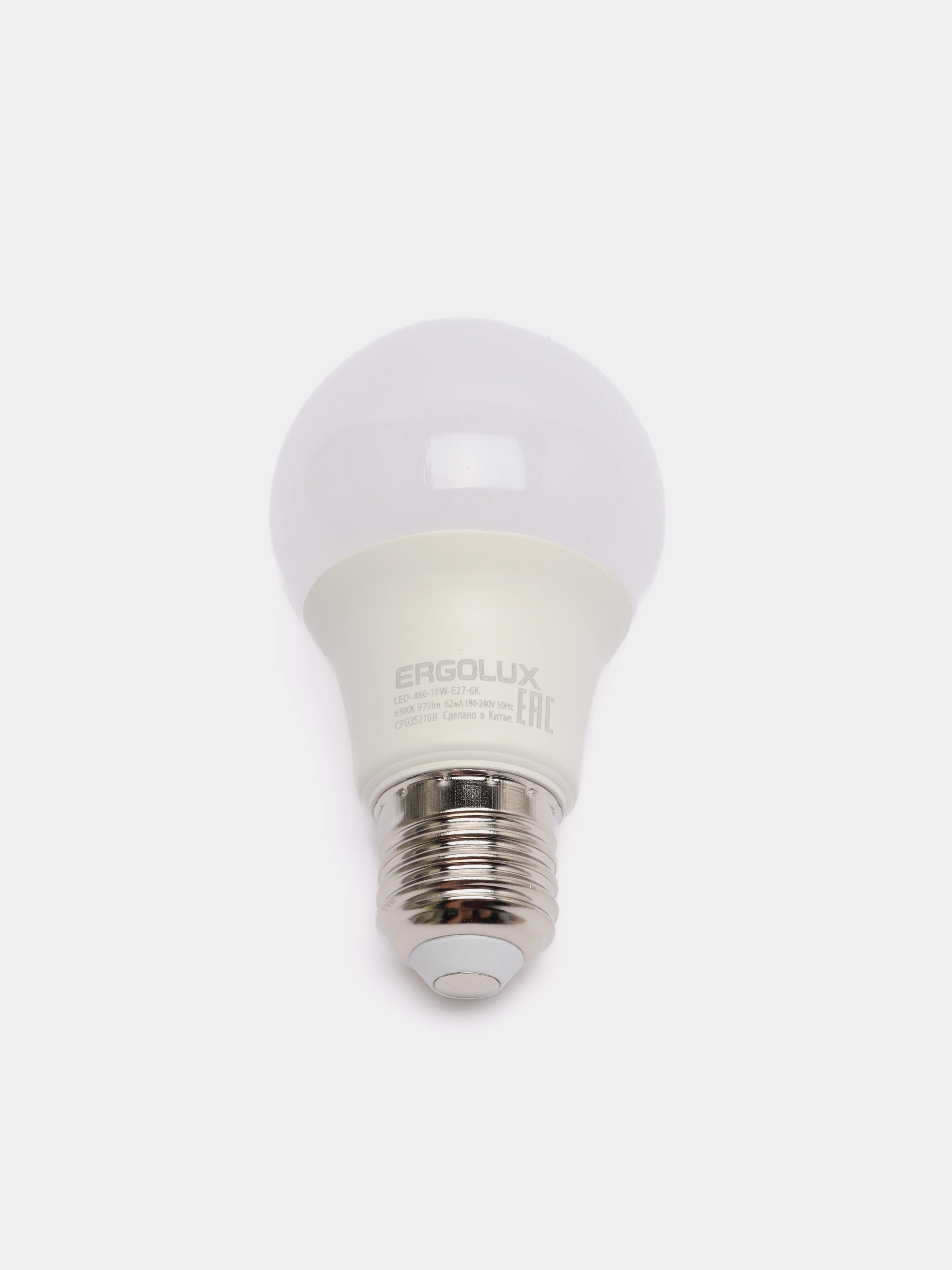 Лампа светодиодная Ergolux Е27, 10 Вт, LED-A60-10W-E27
