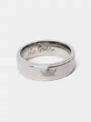Серебряный кольца парные стальные  "Его королева" и "Ее король"