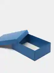 Синий коробка подарочная, складная