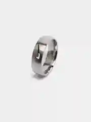 Серебряный кольцо с логотипом, унисекс