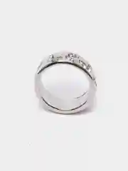 Серебряный кольцо Бабочка женское, винтажное с камнями