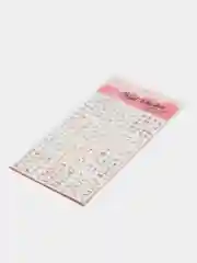 Молочный наклейки для дизайна ногтей, 16 х 24,5 см