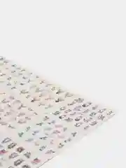 Молочный наклейки для дизайна ногтей, 16 х 24,5 см