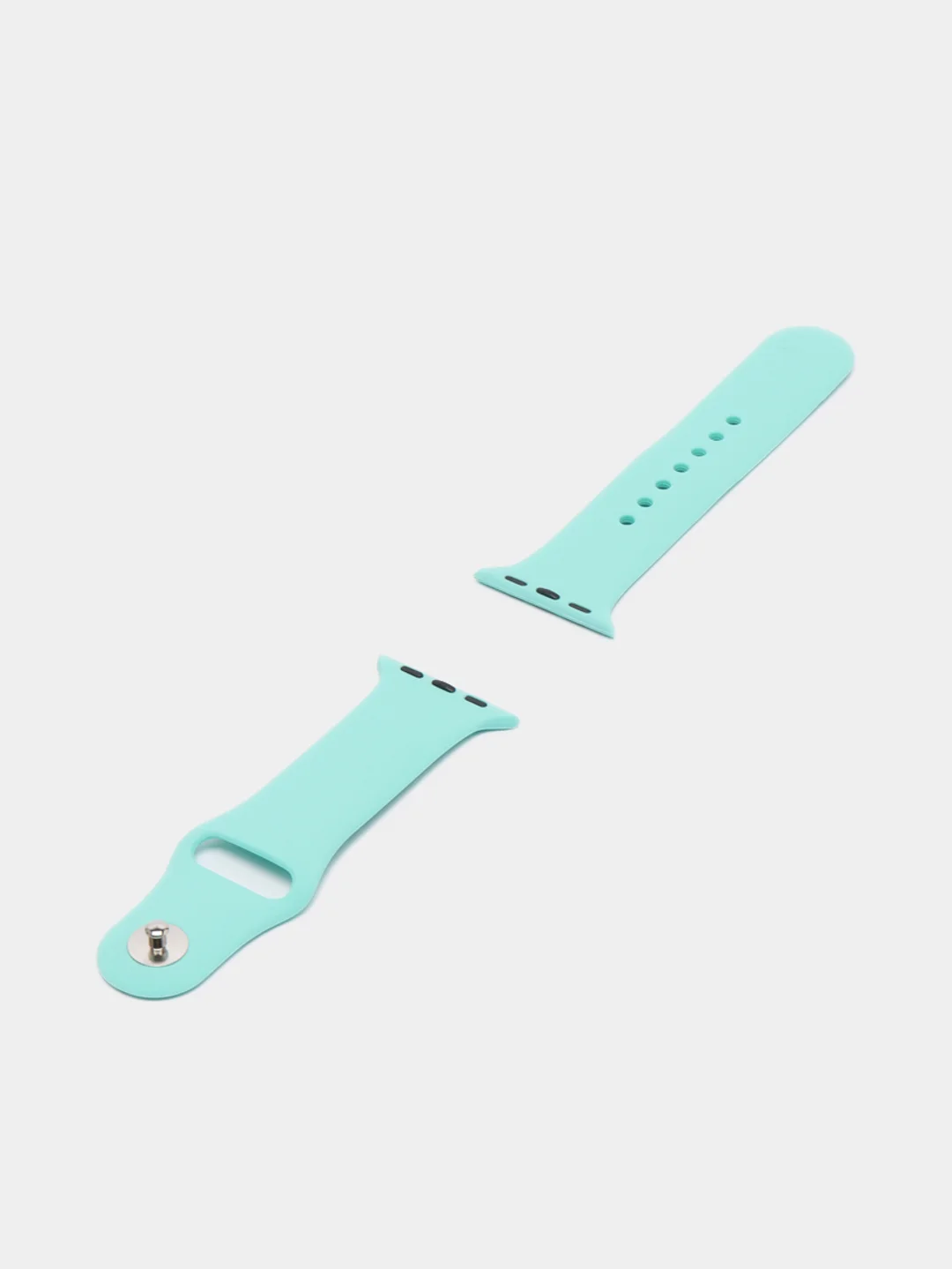 Мятный силиконовый ремешок для Apple Watch 3 4 5 6 SE на 38 42 40 44