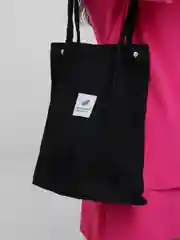 Черный шоппер вельветовый