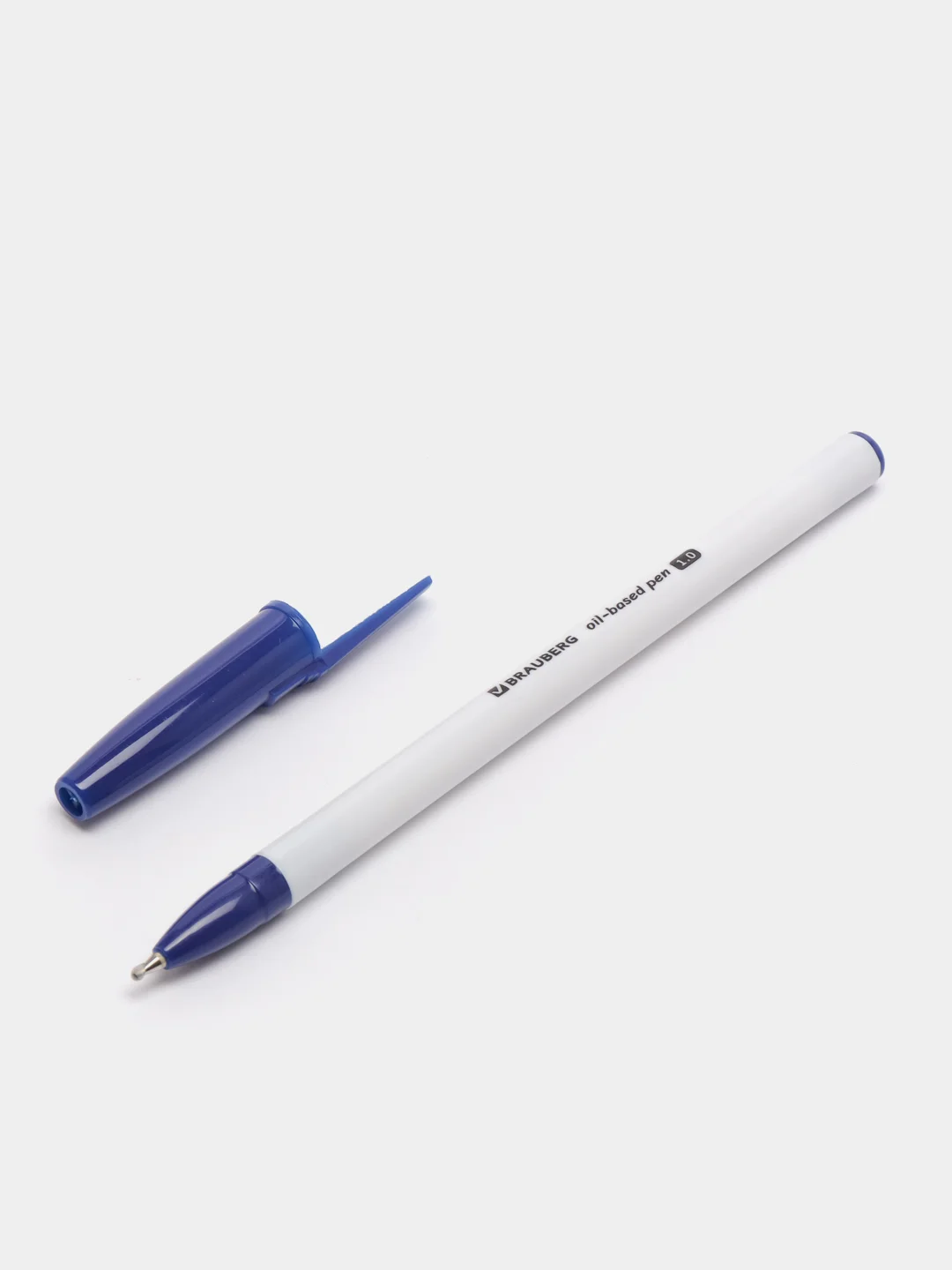 Ручка шариковая BRAUBERG Stick Medium, синяя, 48 штук, линия 0,5 мм