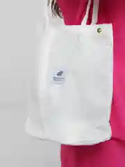 Белый шоппер вельветовый