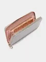 Приглушённый хаки женский кошелёк на молнии с ремешком на руку