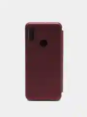 Багровый чехол книжка для Xiaomi Redmi Note 7, Note 7 Pro