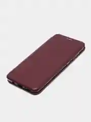 Багровый чехол книжка Samsung Galaxy A70 с функцией подставки