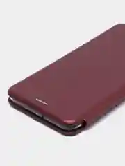 Багровый чехол книжка Samsung Galaxy A70 с функцией подставки