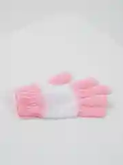 Розовый мочалка-перчатка массажная 14 см x 18 см
