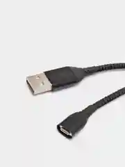 Черный магнитный кабель с быстрой зарядкой 3А и разъемы micro-USB / Type-C / iPhone Lightning