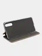Золотой чехол книжка Samsung Galaxy A70 с функцией подставки