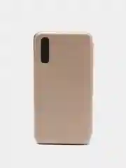 Золотой чехол книжка Samsung Galaxy A70 с функцией подставки
