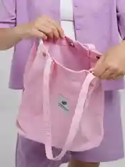 Конфетный шоппер вельветовый