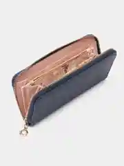 Индиго женский кошелёк на молнии с ремешком на руку