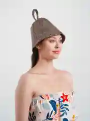 Набор для бани и сауны: коврик, рукавица, шапка