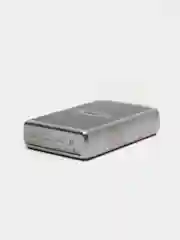 Зажигалка бензиновая Zippo 205 Zippo Oval Chromed Out, лого овал (покрытие Satin Chrome)