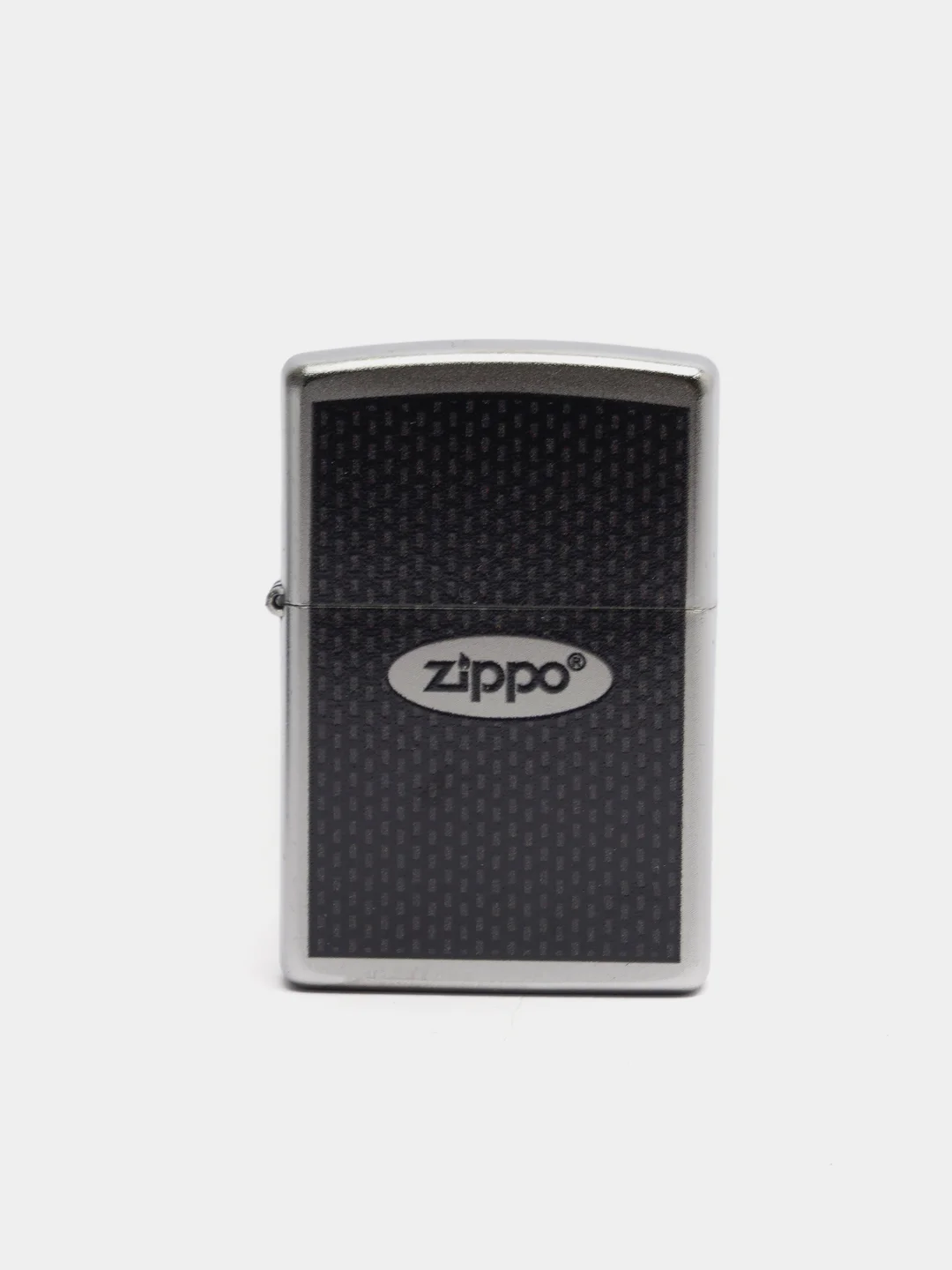 Зажигалка бензиновая Zippo 205 Zippo Oval Chromed Out, лого овал (покрытие Satin Chrome)