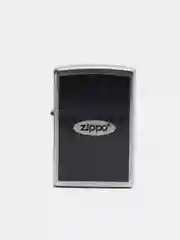 Зажигалка бензиновая Zippo 205 Zippo Oval Chromed Out, лого овал (покрытие Satin Chrome)