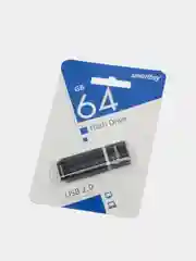 Черный флешка SmartBuy Quartz Series USB 2.0, 3 объёма